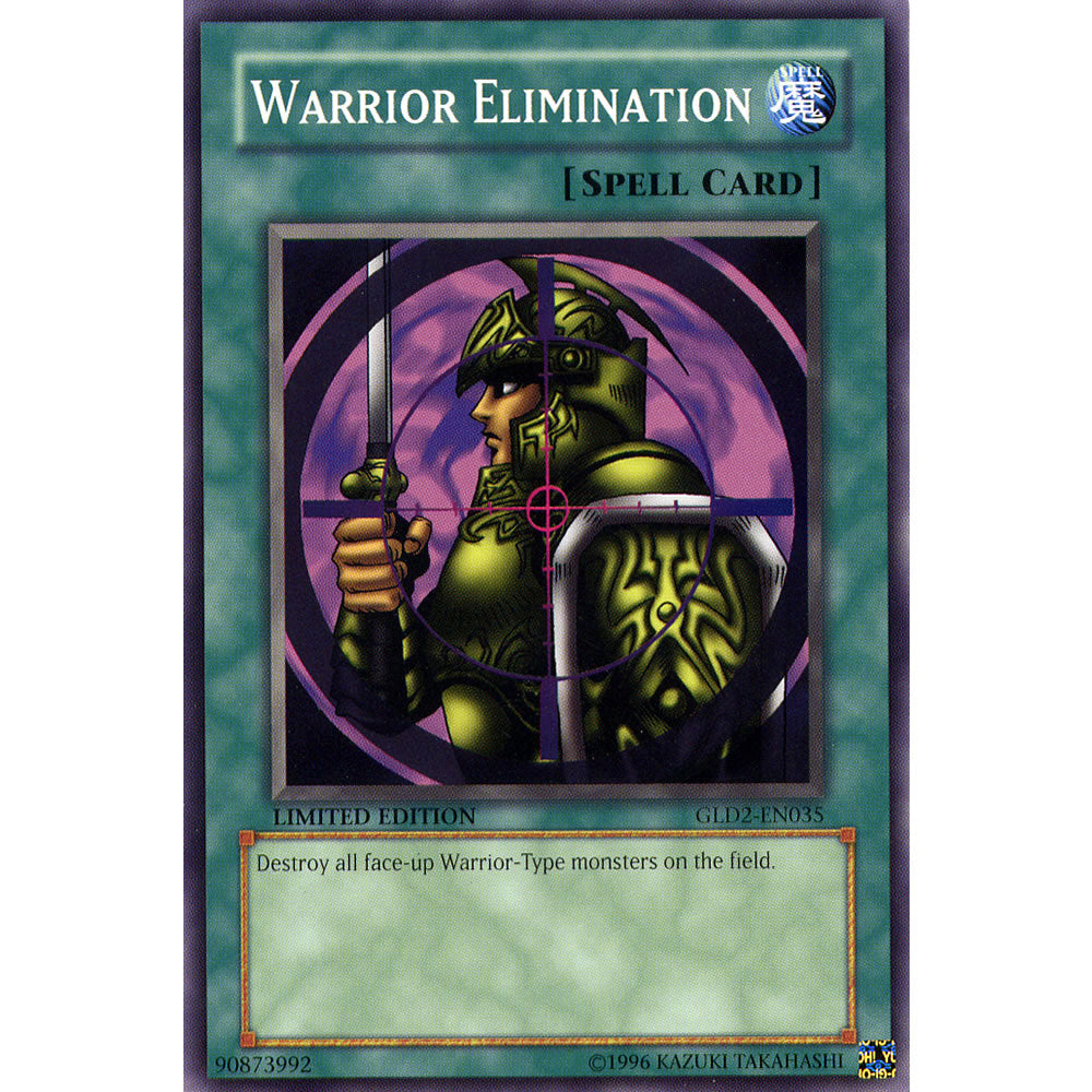 Warrior Elimination GLD2-EN035 Yu-Gi-Oh! Card from the Gold Series 2 (2009) Set