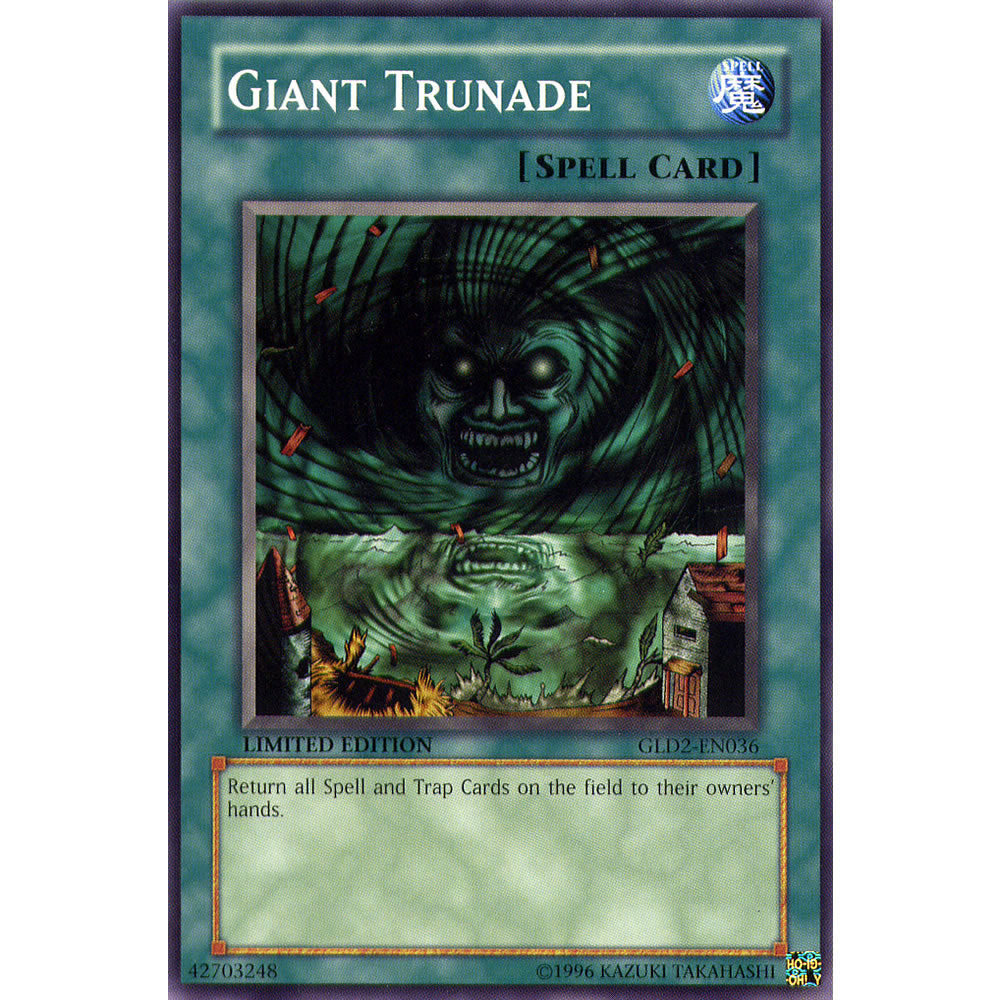 Giant Trunade GLD2-EN036 Yu-Gi-Oh! Card from the Gold Series 2 (2009) Set