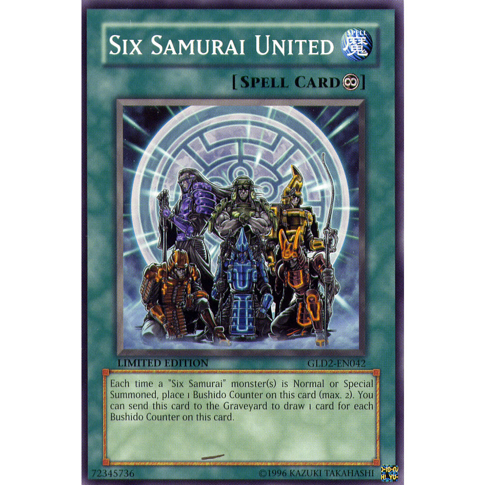 Six Samurai United GLD2-EN042 Yu-Gi-Oh! Card from the Gold Series 2 (2009) Set