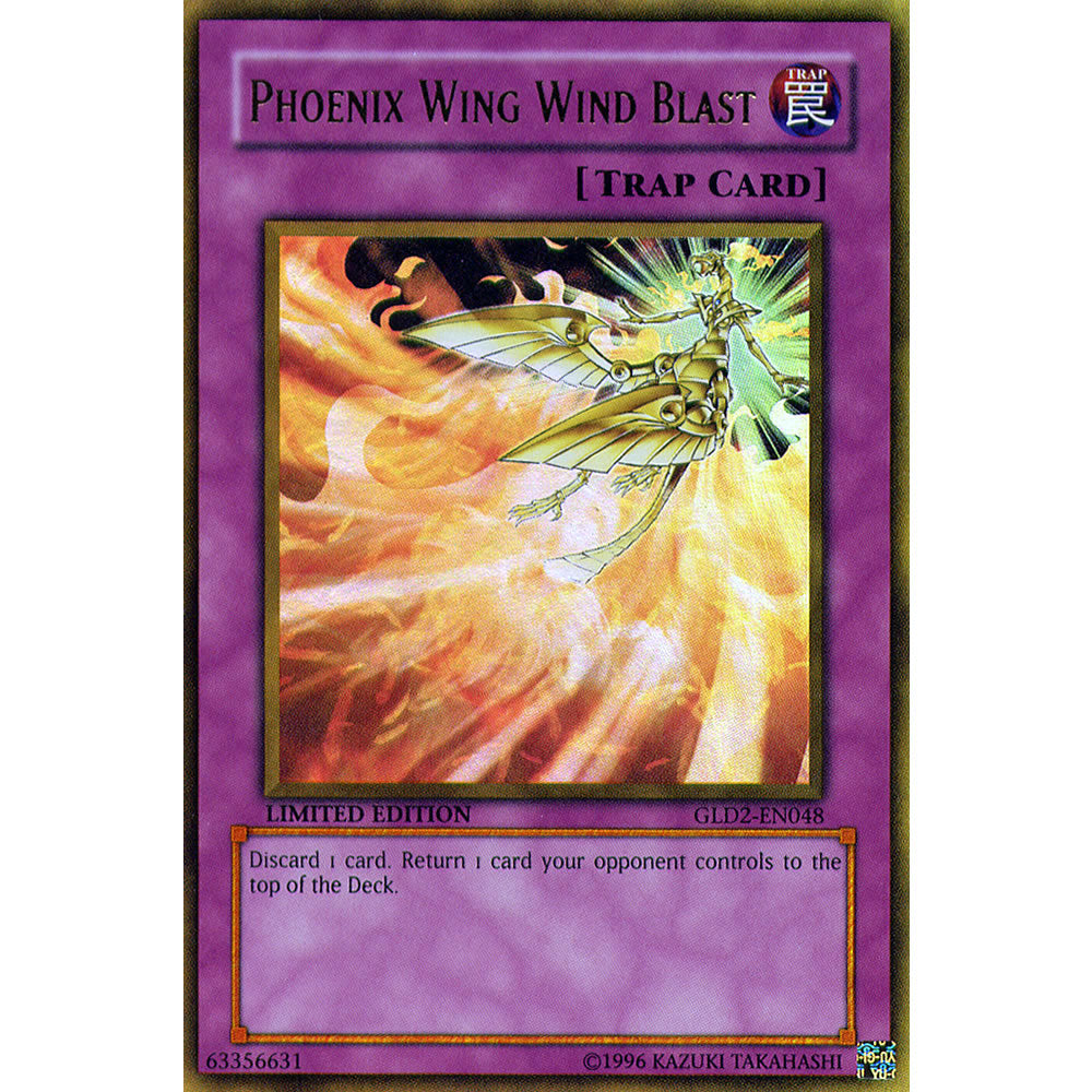 Phoenix Wing Wind Blast GLD2-EN048 Yu-Gi-Oh! Card from the Gold Series 2 (2009) Set