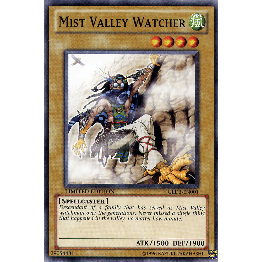 Mist Valley Watcher GLD3-EN001 Yu-Gi-Oh! Card from the Gold Series 3 Set