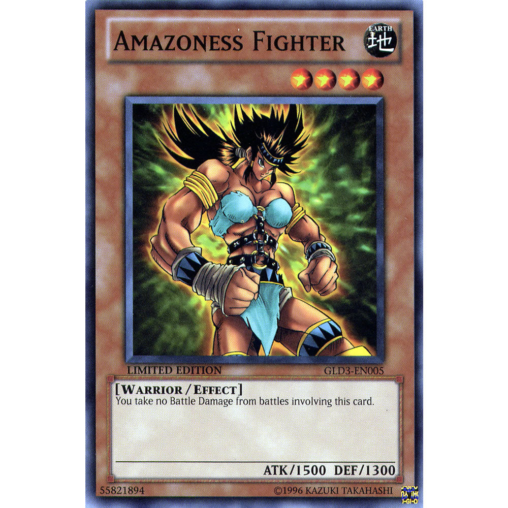 Amazoness Fighter GLD3-EN005 Yu-Gi-Oh! Card from the Gold Series 3 Set
