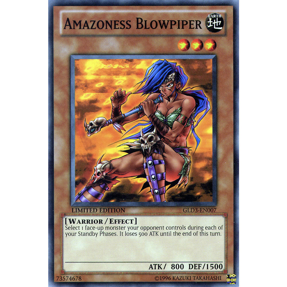 Amazoness Blowpiper GLD3-EN007 Yu-Gi-Oh! Card from the Gold Series 3 Set