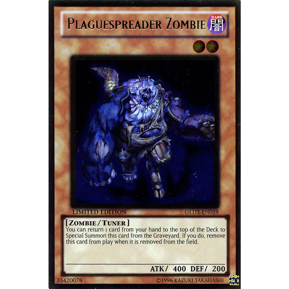 Plaguespreader Zombie GLD3-EN019 Yu-Gi-Oh! Card from the Gold Series 3 Set
