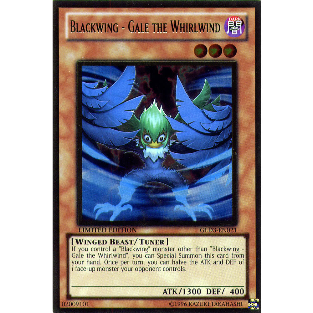 Blackwing - Gale The Whirlwind GLD3-EN021 Yu-Gi-Oh! Card from the Gold Series 3 Set
