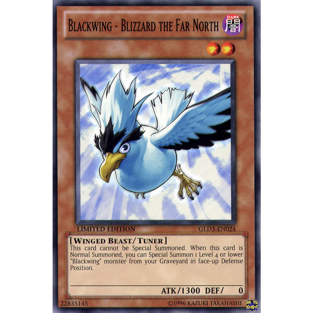 Blackwing - Blizzard the Far North GLD3-EN024 Yu-Gi-Oh! Card from the Gold Series 3 Set