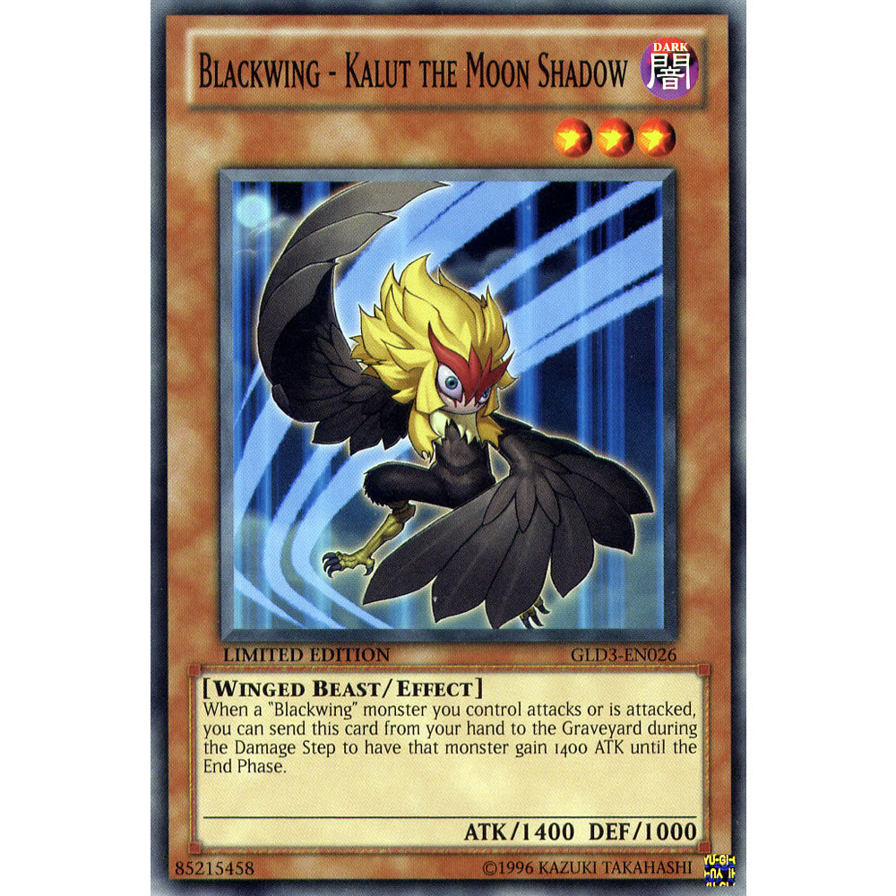 Blackwing - Kalut the Moon Shadow GLD3-EN026 Yu-Gi-Oh! Card from the Gold Series 3 Set