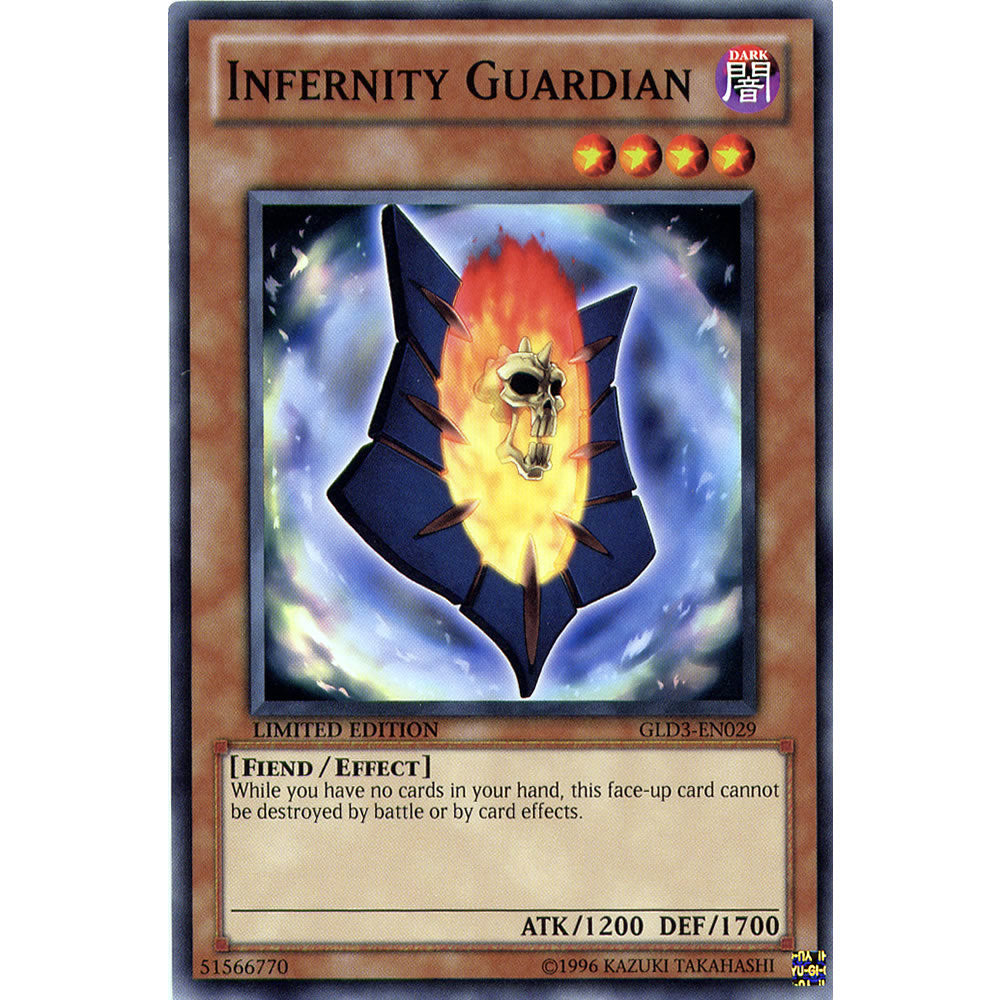 Infernity Guardian GLD3-EN029 Yu-Gi-Oh! Card from the Gold Series 3 Set