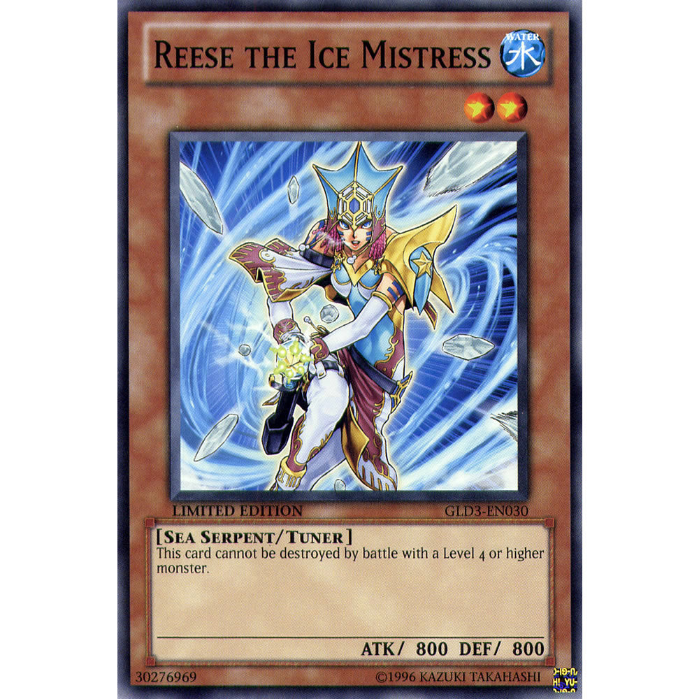 Reece the Ice Mistress GLD3-EN030 Yu-Gi-Oh! Card from the Gold Series 3 Set