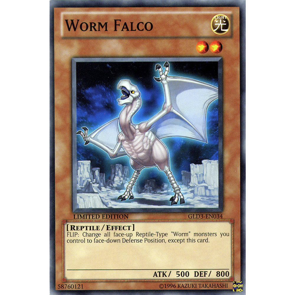 Worm Falco GLD3-EN034 Yu-Gi-Oh! Card from the Gold Series 3 Set