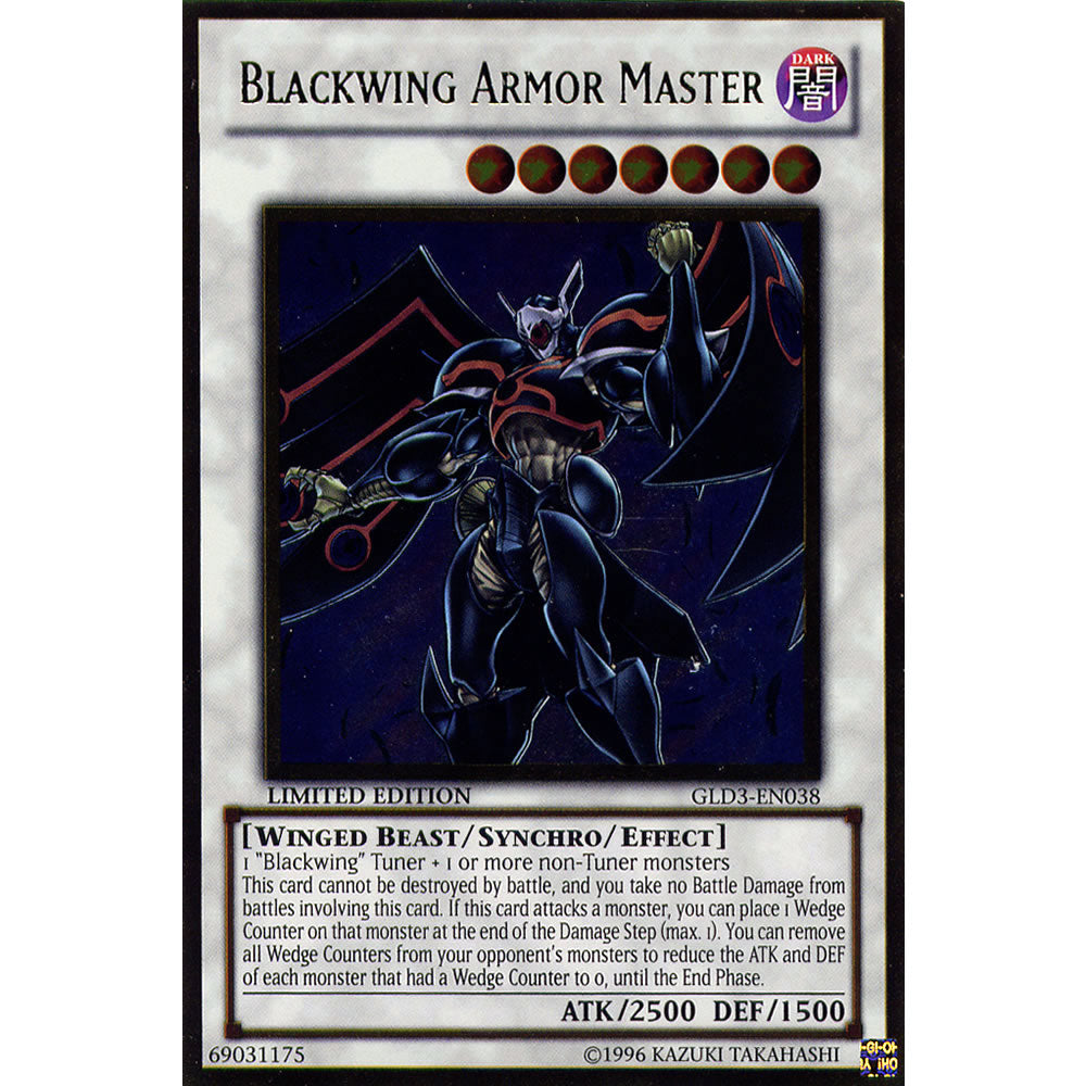 Blackwing Armour Master GLD3-EN038 Yu-Gi-Oh! Card from the Gold Series 3 Set