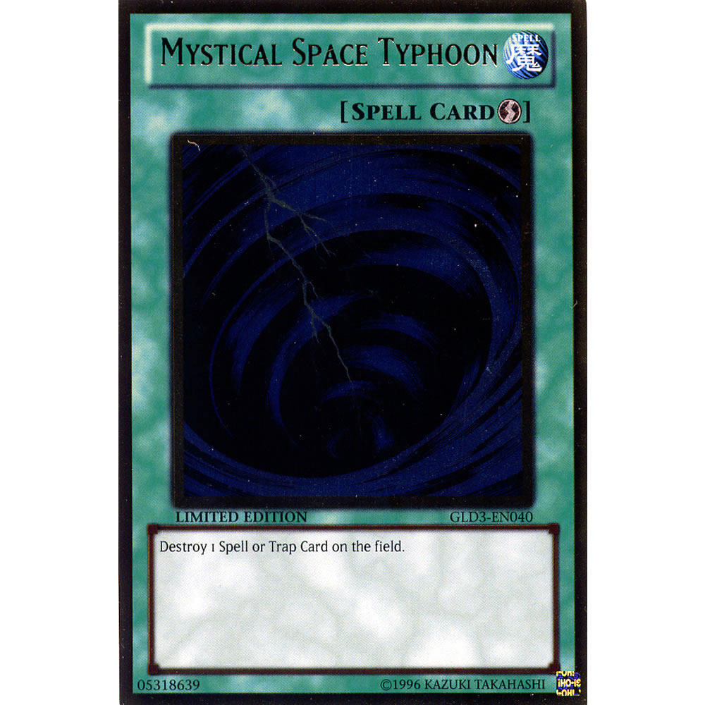 Mystical Space Typhoon GLD3-EN040 Yu-Gi-Oh! Card from the Gold Series 3 Set
