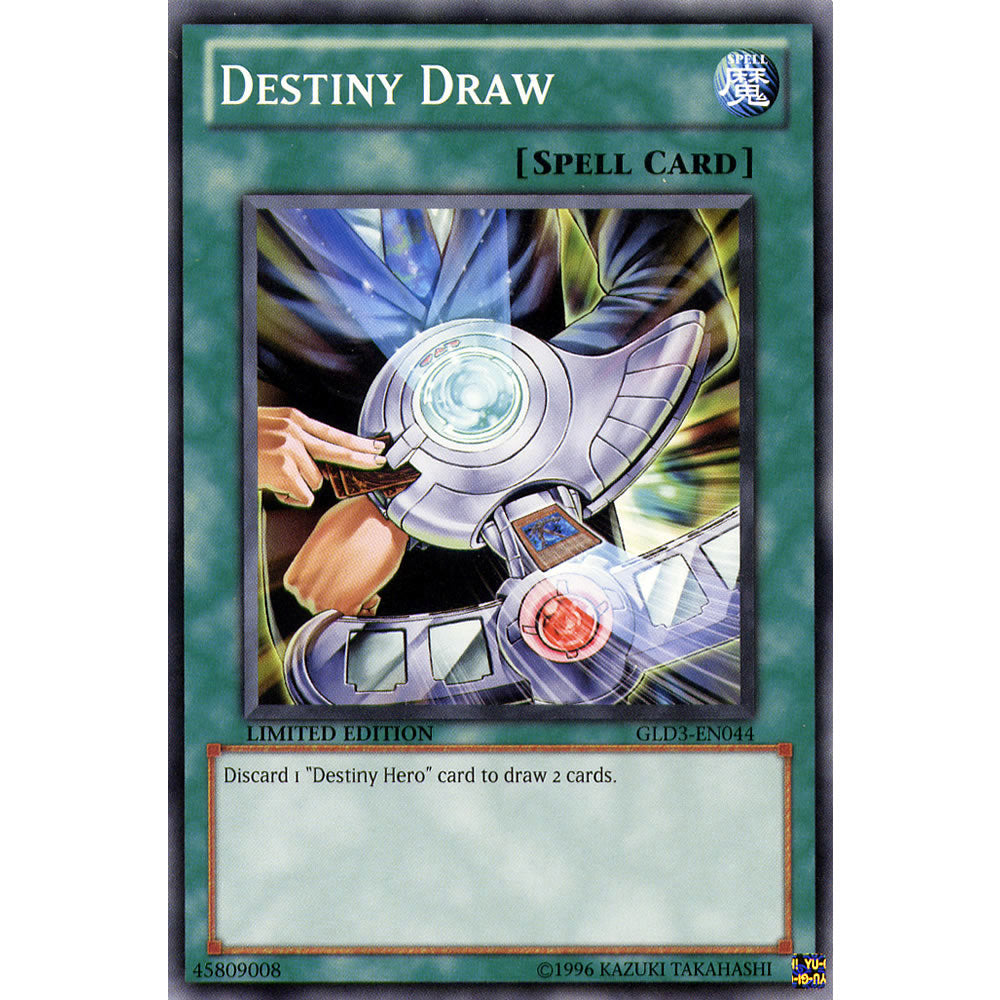 Destiny Draw GLD3-EN044 Yu-Gi-Oh! Card from the Gold Series 3 Set