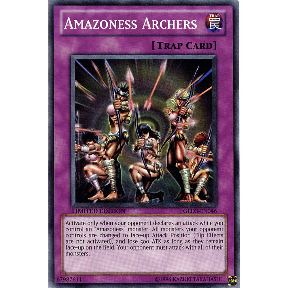 Amazoness Archers GLD3-EN046 Yu-Gi-Oh! Card from the Gold Series 3 Set