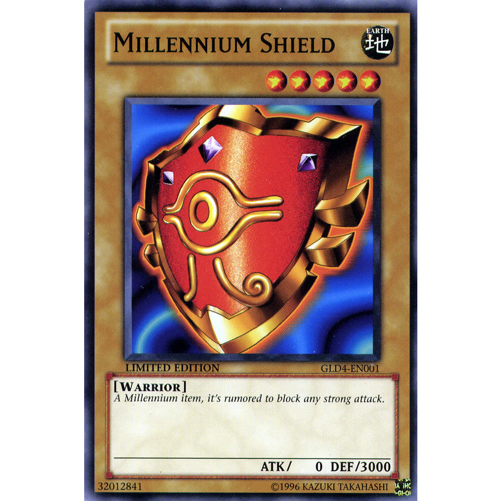 Millennium Shield GLD4-EN001 Yu-Gi-Oh! Card from the Gold Series 4: Pyramids Edition Set