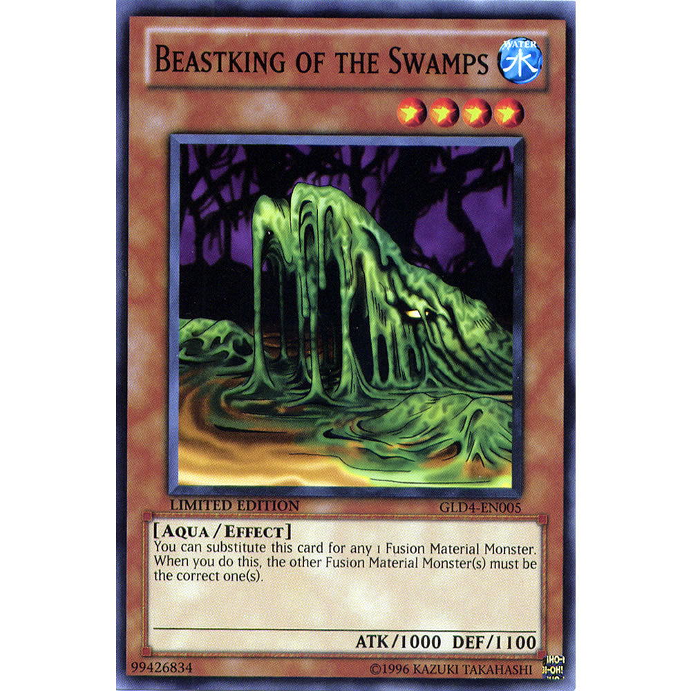 Beastking of the Swamps GLD4-EN005 Yu-Gi-Oh! Card from the Gold Series 4: Pyramids Edition Set