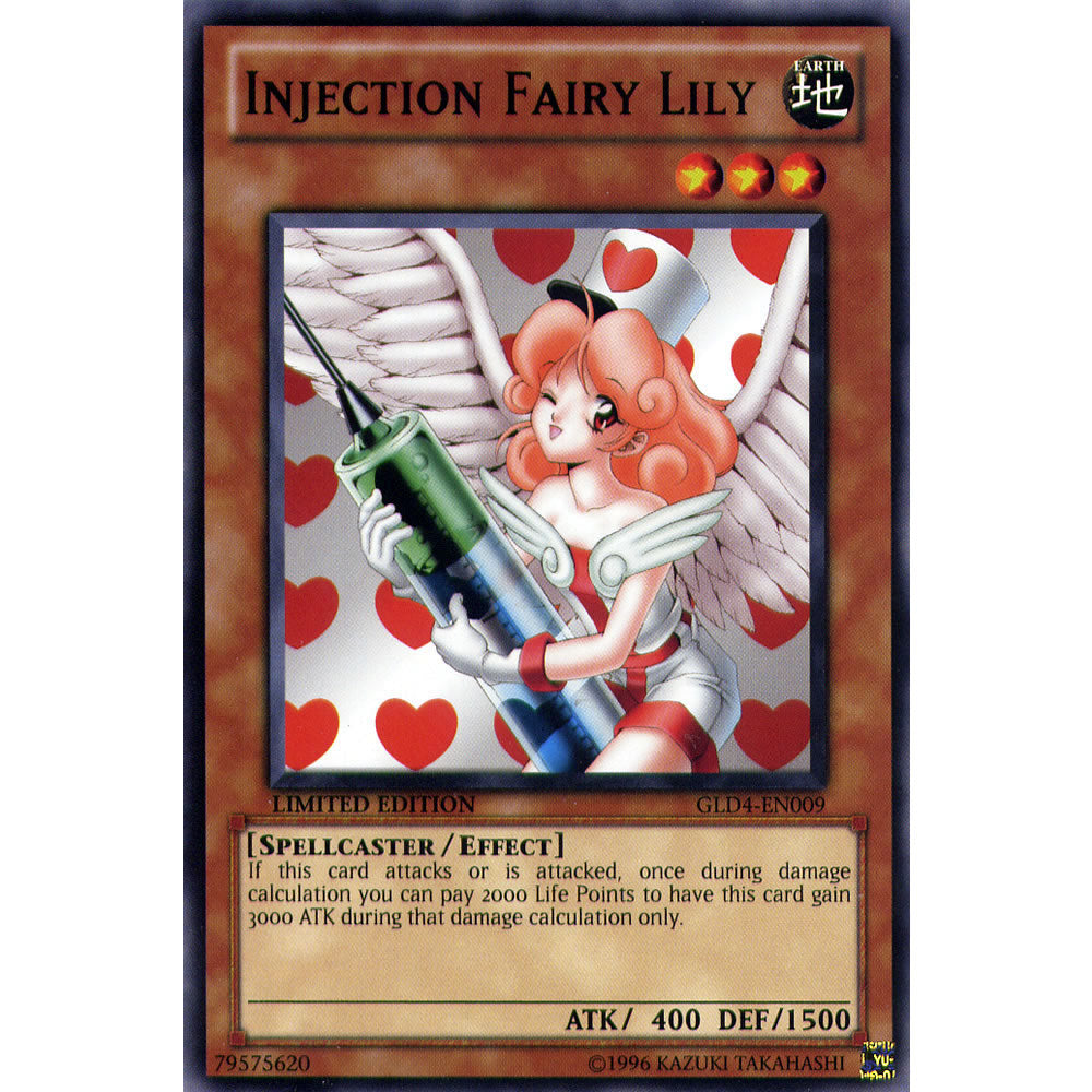 Injection Fairy Lily GLD4-EN009 Yu-Gi-Oh! Card from the Gold Series 4: Pyramids Edition Set