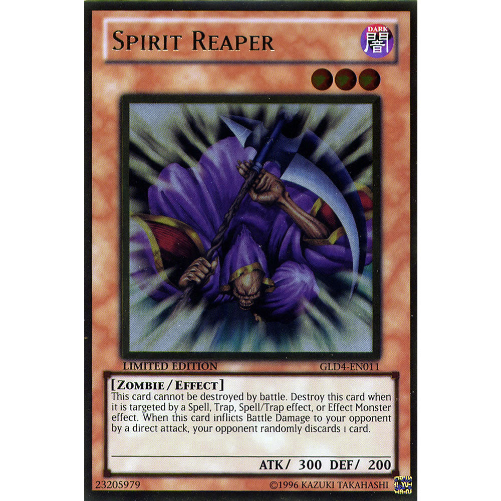 Spirit Reaper GLD4-EN011 Yu-Gi-Oh! Card from the Gold Series 4: Pyramids Edition Set