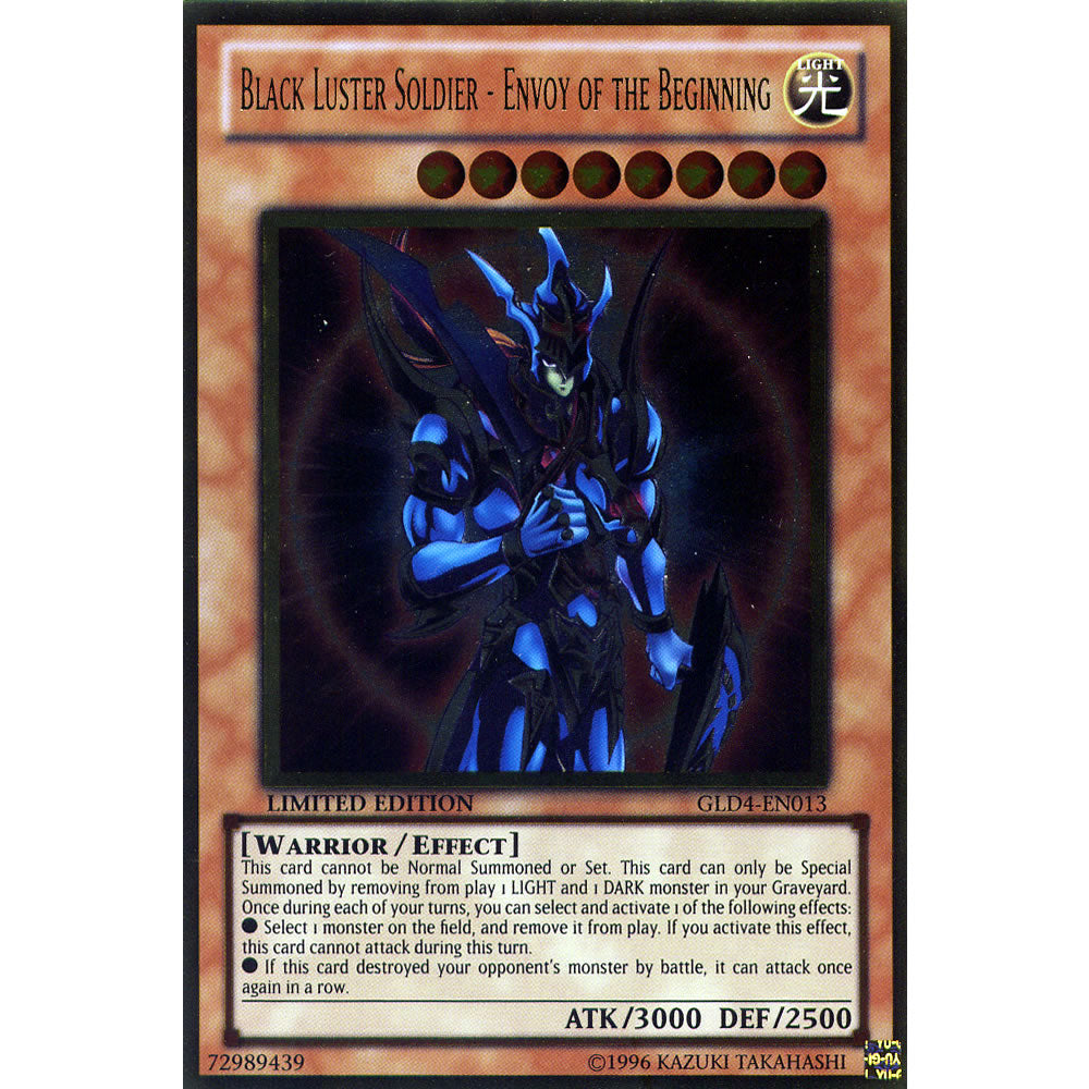 Black Luster Soldier - Envoy of the Beginning GLD4-EN013 Yu-Gi-Oh! Card from the Gold Series 4: Pyramids Edition Set