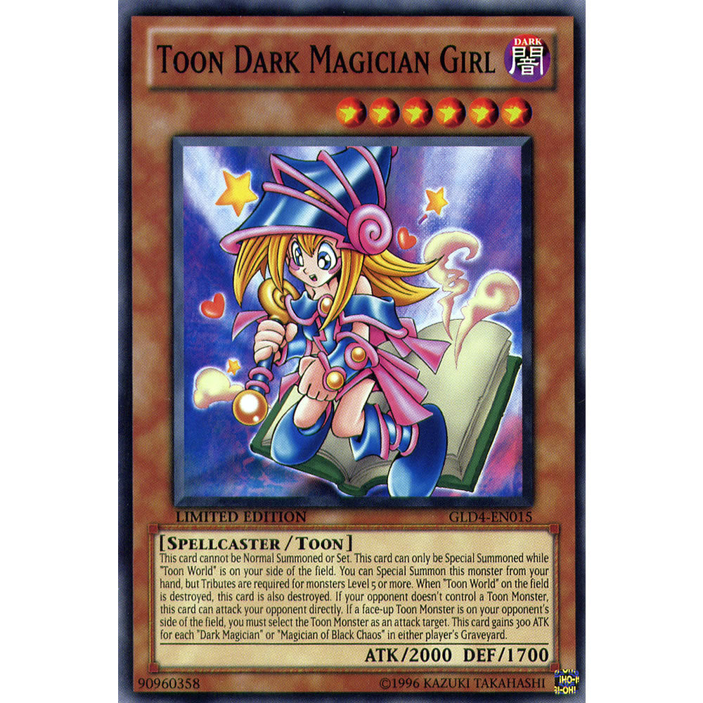 Toon Dark Magician Girl GLD4-EN015 Yu-Gi-Oh! Card from the Gold Series 4: Pyramids Edition Set
