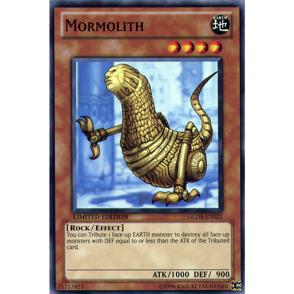 Mormolith GLD4-EN021 Yu-Gi-Oh! Card from the Gold Series 4: Pyramids Edition Set