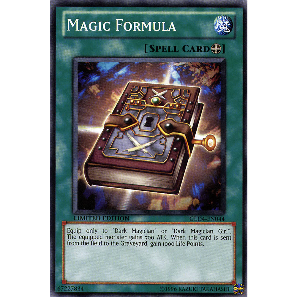 Magic Formula GLD4-EN044 Yu-Gi-Oh! Card from the Gold Series 4: Pyramids Edition Set