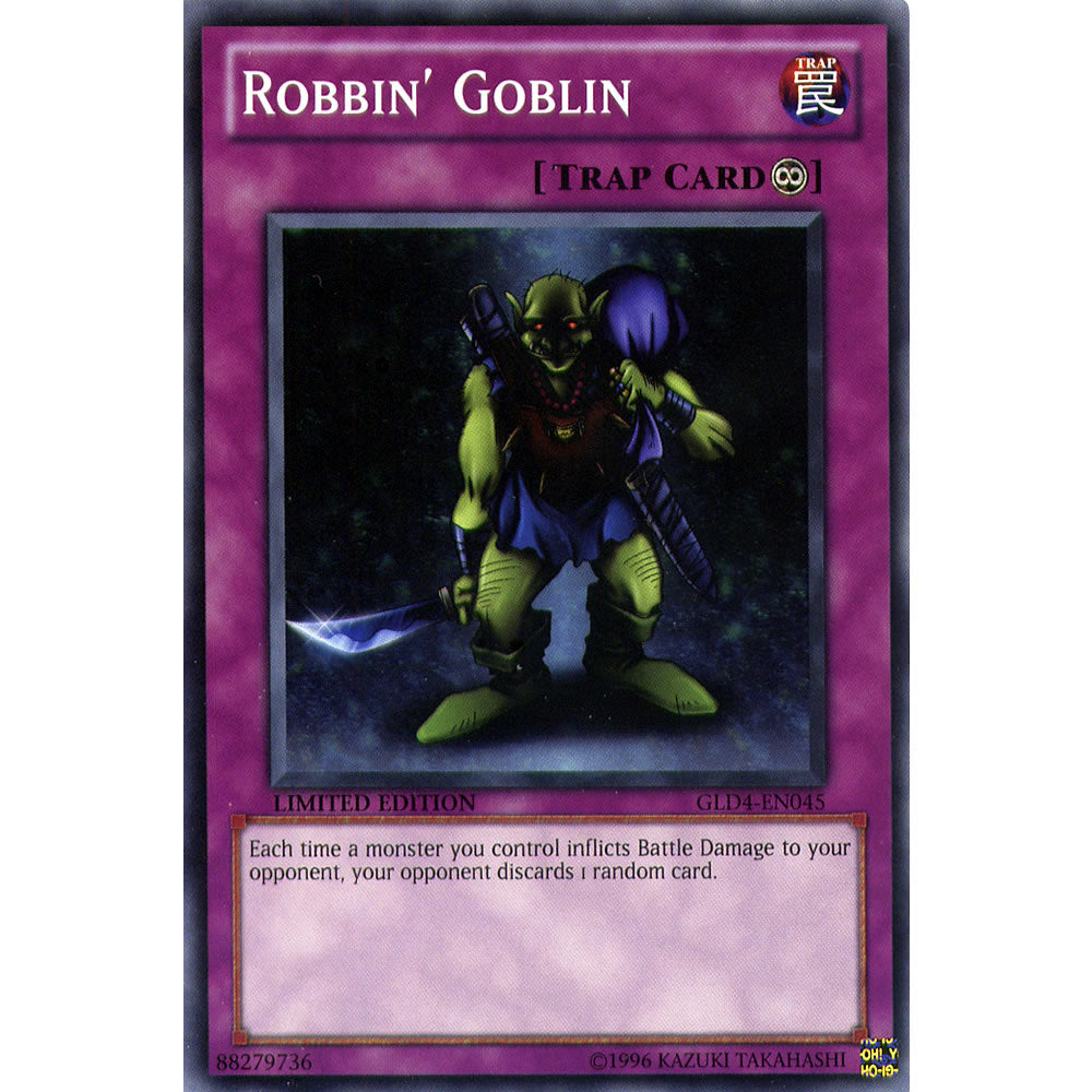 Robbin' Goblin GLD4-EN045 Yu-Gi-Oh! Card from the Gold Series 4: Pyramids Edition Set