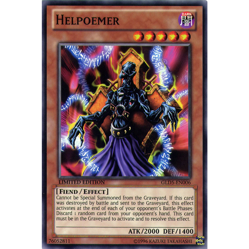 Helpoemer GLD5-EN006 Yu-Gi-Oh! Card from the Gold Series: Haunted Mine Set