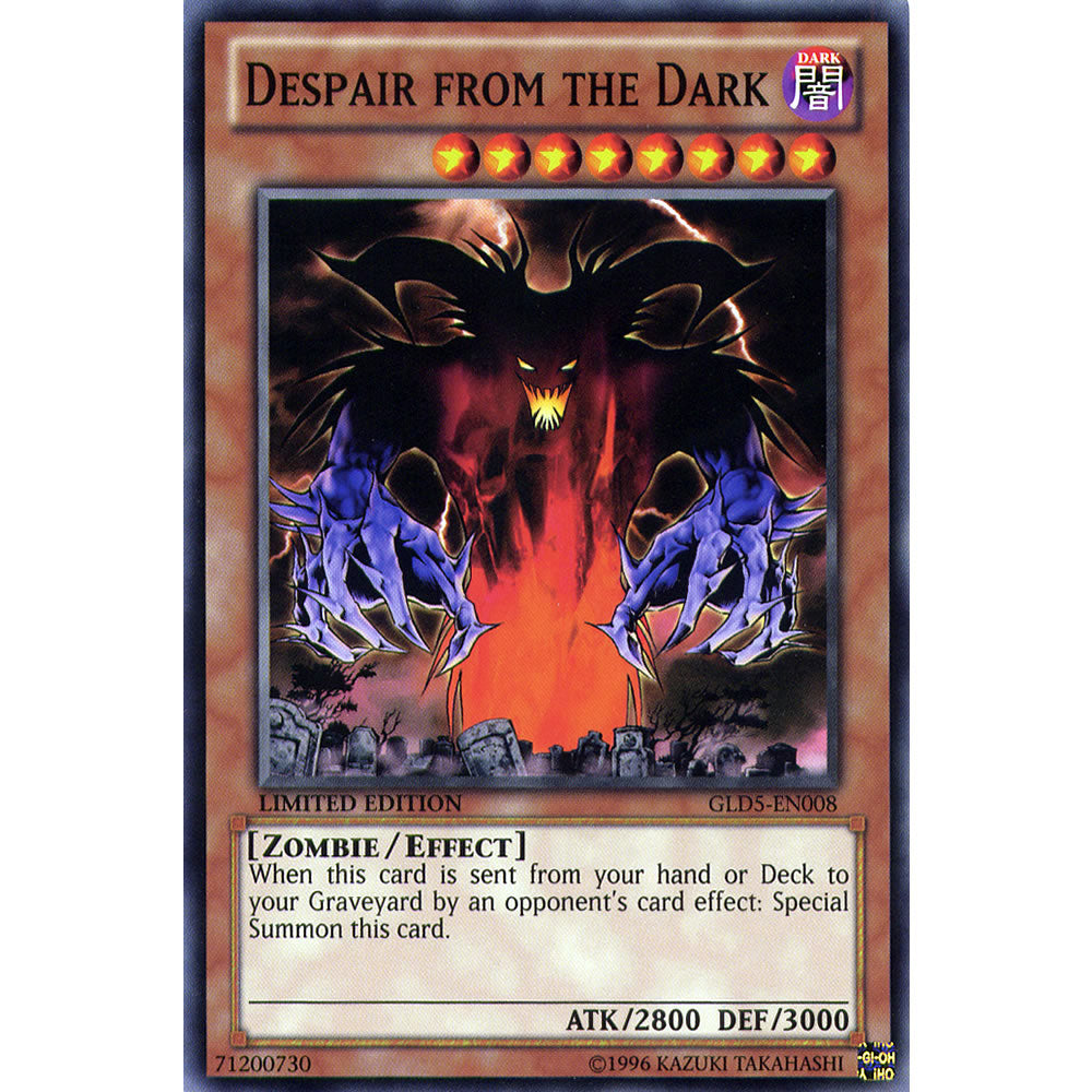 Despair from the Dark GLD5-EN008 Yu-Gi-Oh! Card from the Gold Series: Haunted Mine Set