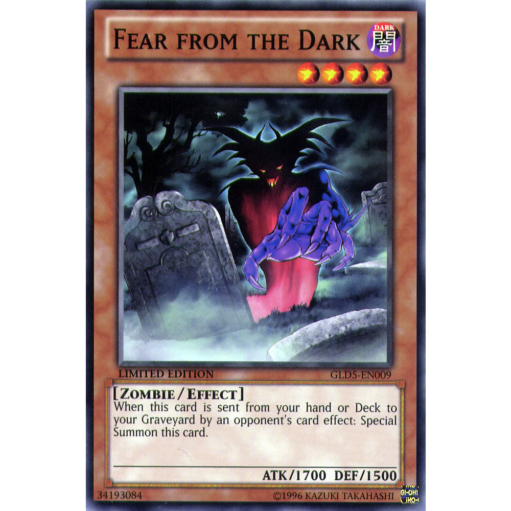 Fear from the Dark GLD5-EN009 Yu-Gi-Oh! Card from the Gold Series: Haunted Mine Set