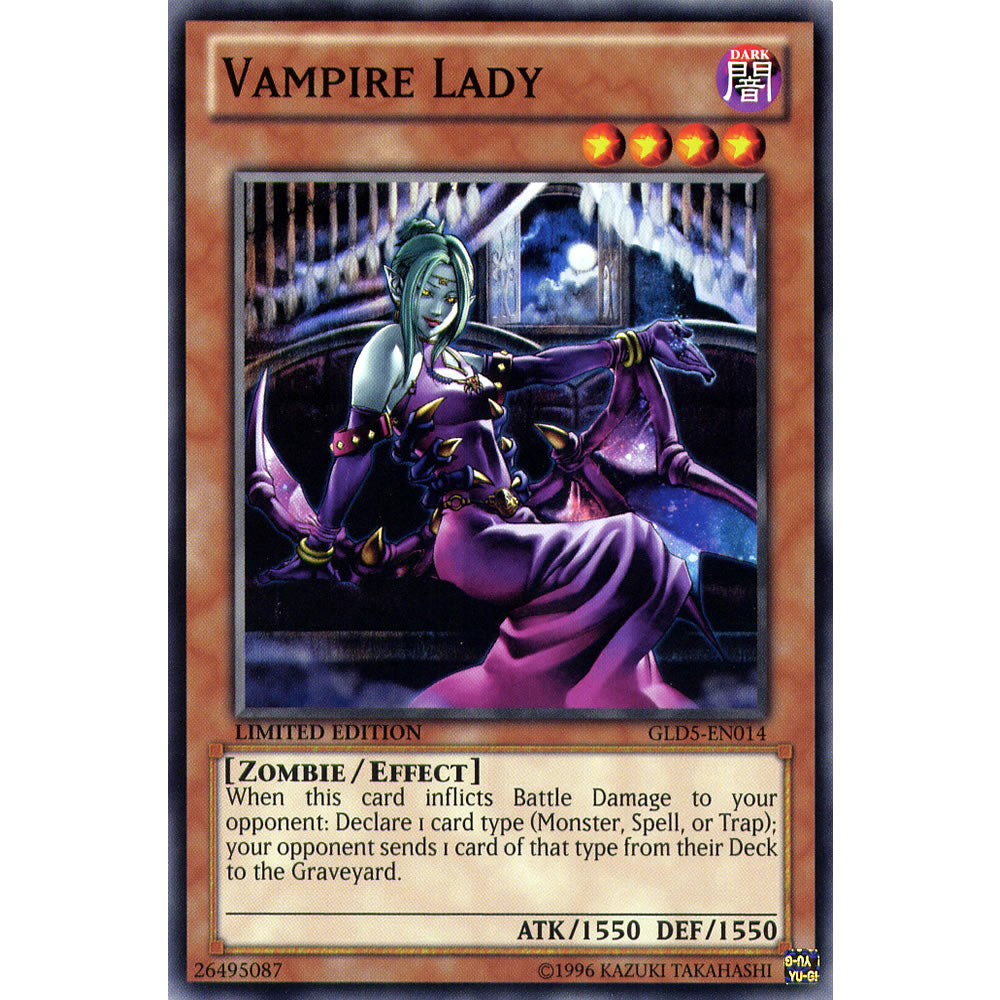 Vampire Lady GLD5-EN014 Yu-Gi-Oh! Card from the Gold Series: Haunted Mine Set