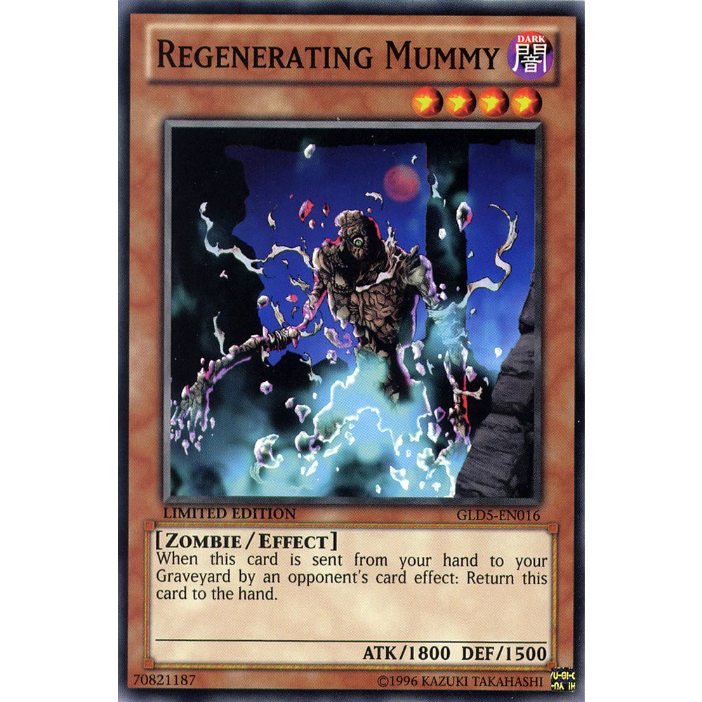 Regenerating Mummy GLD5-EN016 Yu-Gi-Oh! Card from the Gold Series: Haunted Mine Set