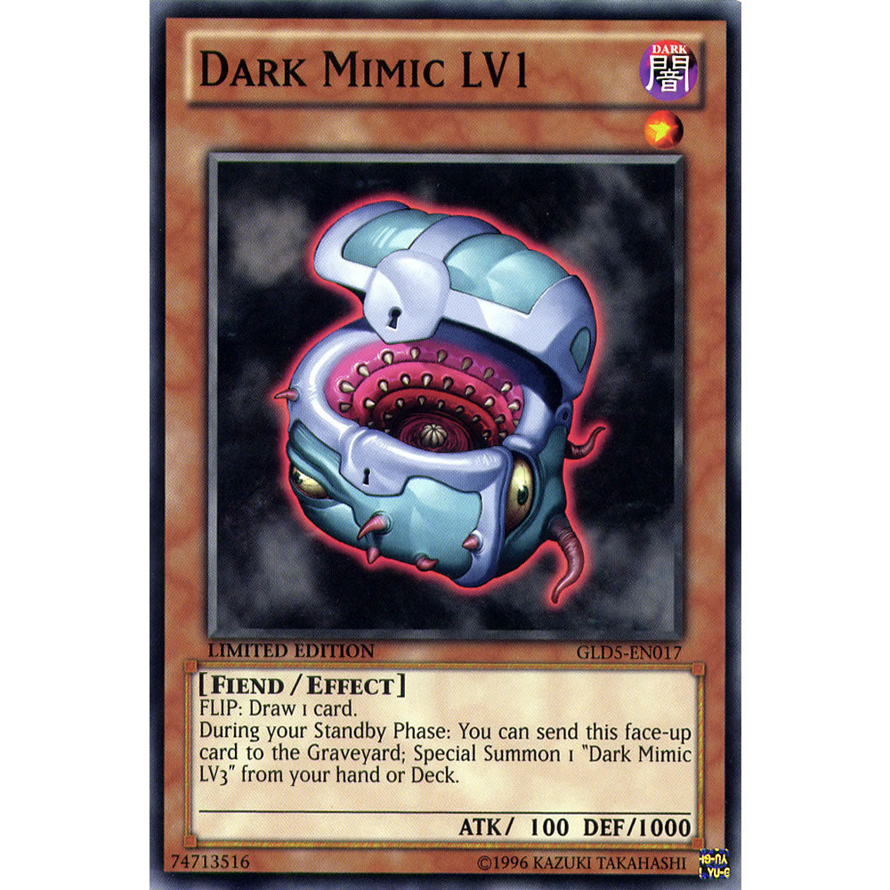 Dark Mimic LV1 GLD5-EN017 Yu-Gi-Oh! Card from the Gold Series: Haunted Mine Set