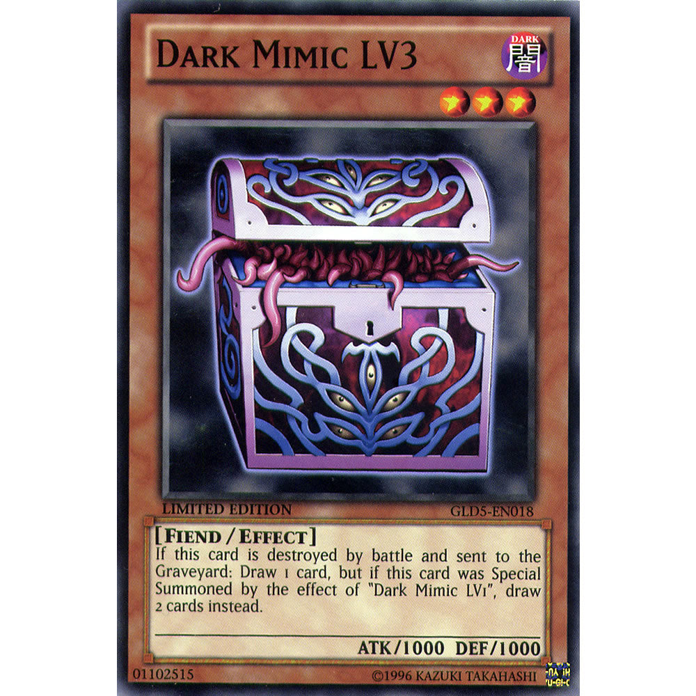 Dark Mimic LV3 GLD5-EN018 Yu-Gi-Oh! Card from the Gold Series: Haunted Mine Set