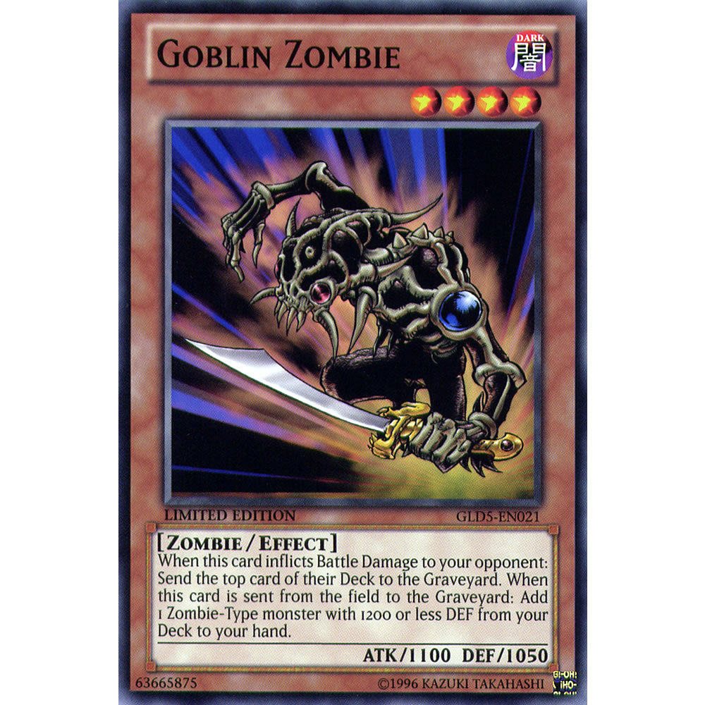 Goblin Zombie GLD5-EN021 Yu-Gi-Oh! Card from the Gold Series: Haunted Mine Set