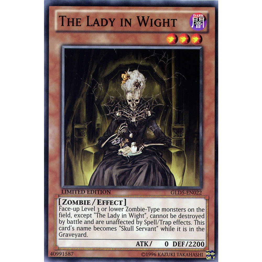 The Lady in Wight  GLD5-EN022 Yu-Gi-Oh! Card from the Gold Series: Haunted Mine Set