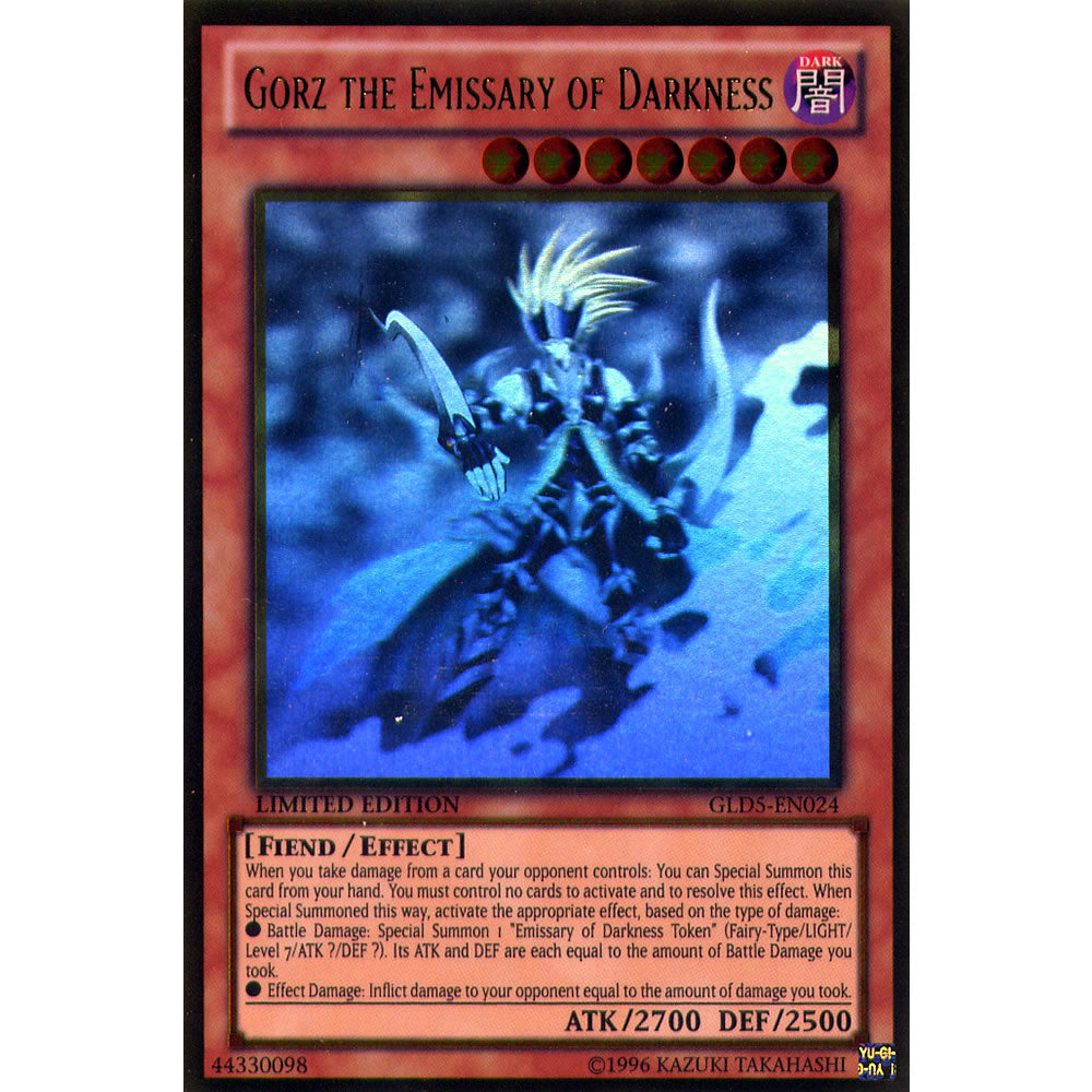 Gorz The Emissary Of Darkness GLD5-EN024 Yu-Gi-Oh! Card from the Gold Series: Haunted Mine Set