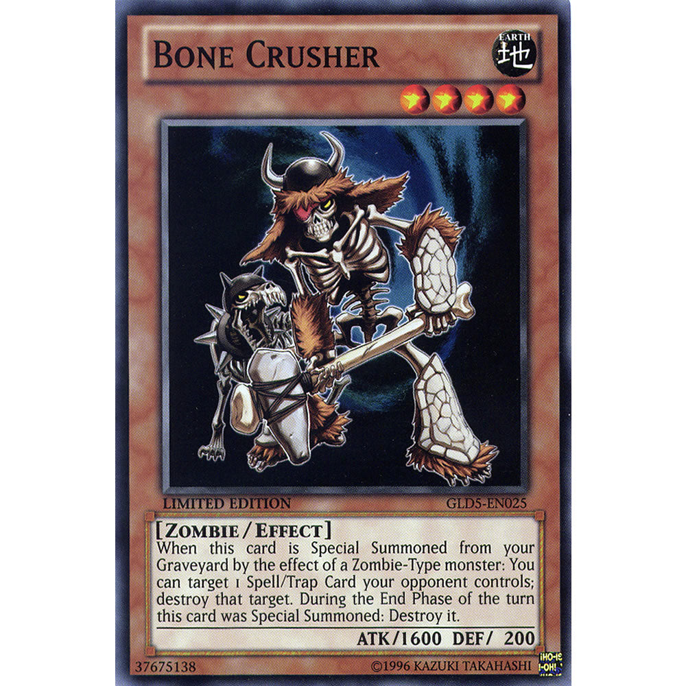 Bone Crusher GLD5-EN025 Yu-Gi-Oh! Card from the Gold Series: Haunted Mine Set