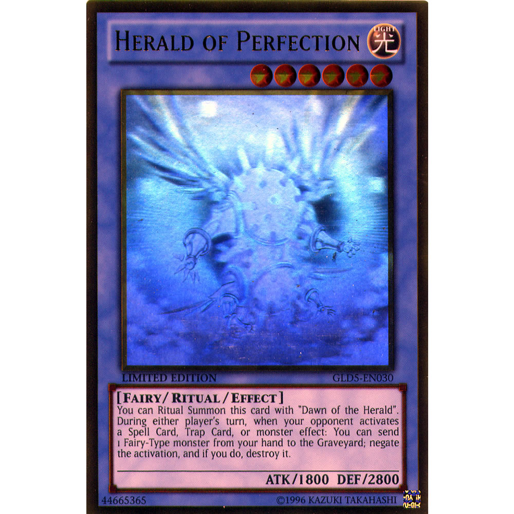 Herald of Perfection GLD5-EN030 Yu-Gi-Oh! Card from the Gold Series: Haunted Mine Set