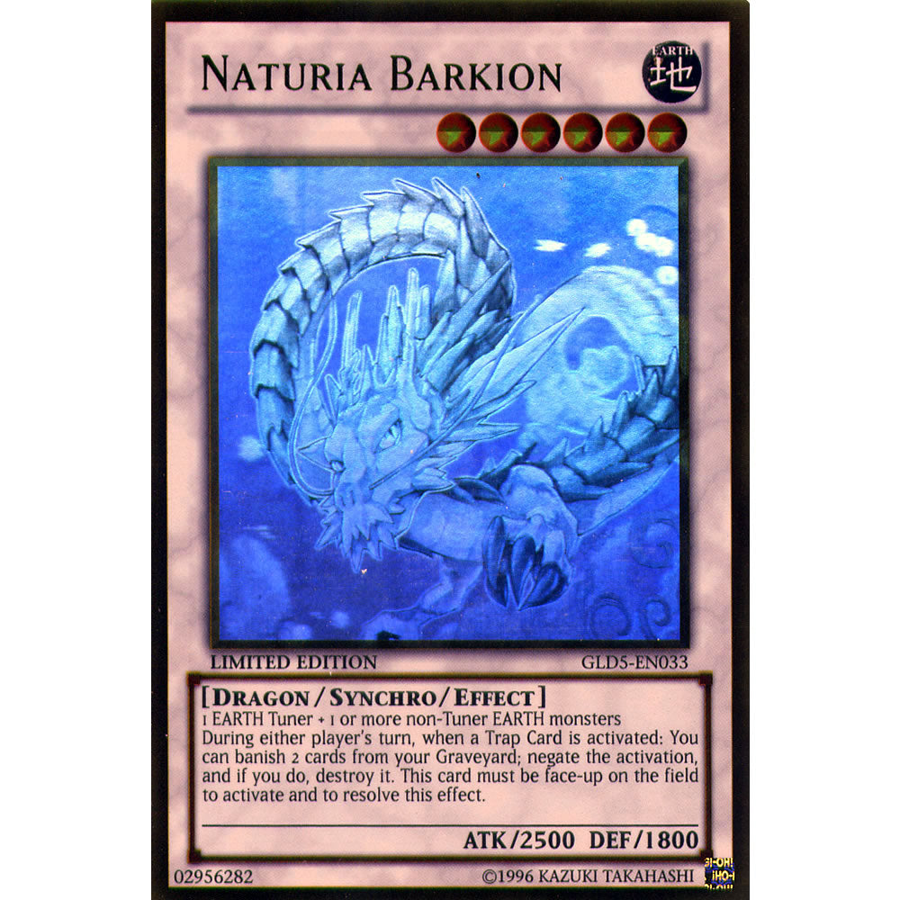 Naturia Barkion GLD5-EN033 Yu-Gi-Oh! Card from the Gold Series: Haunted Mine Set