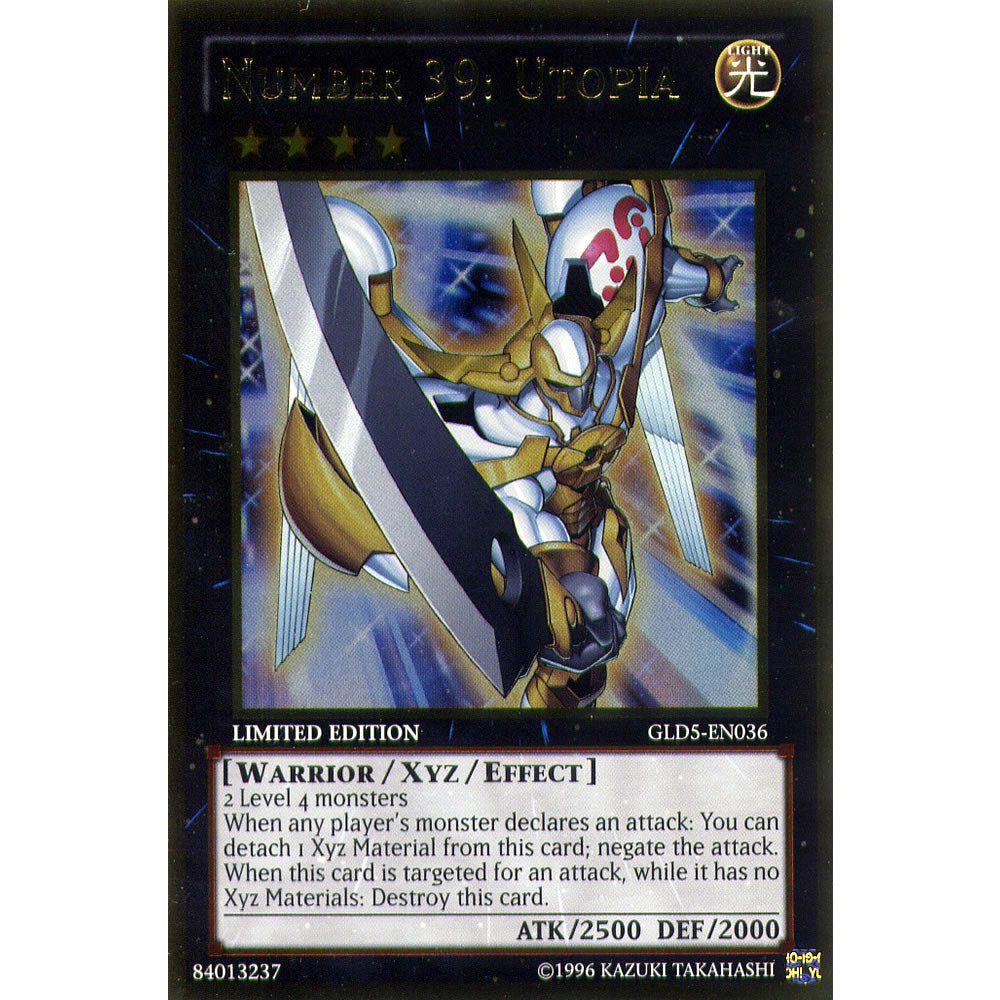 Number 39: Utopia GLD5-EN036 Yu-Gi-Oh! Card from the Gold Series: Haunted Mine Set