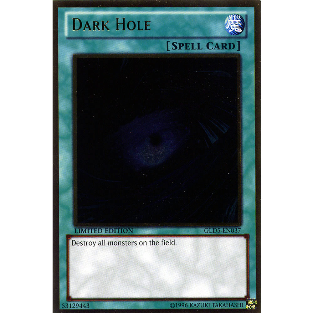 Dark Hole GLD5-EN037 Yu-Gi-Oh! Card from the Gold Series: Haunted Mine Set