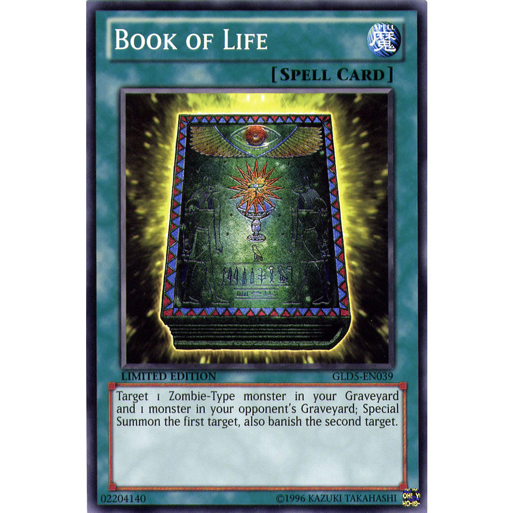Book of Life GLD5-EN039 Yu-Gi-Oh! Card from the Gold Series: Haunted Mine Set