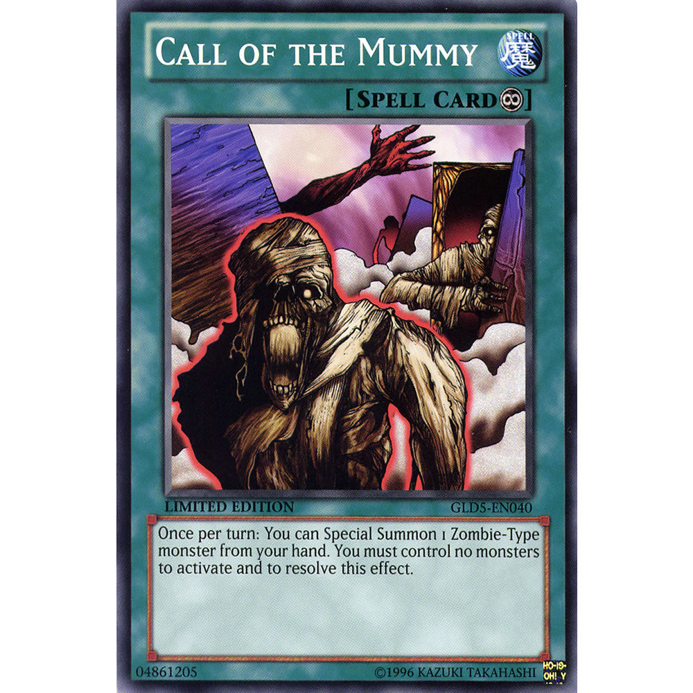 Call of the Mummy GLD5-EN040 Yu-Gi-Oh! Card from the Gold Series: Haunted Mine Set