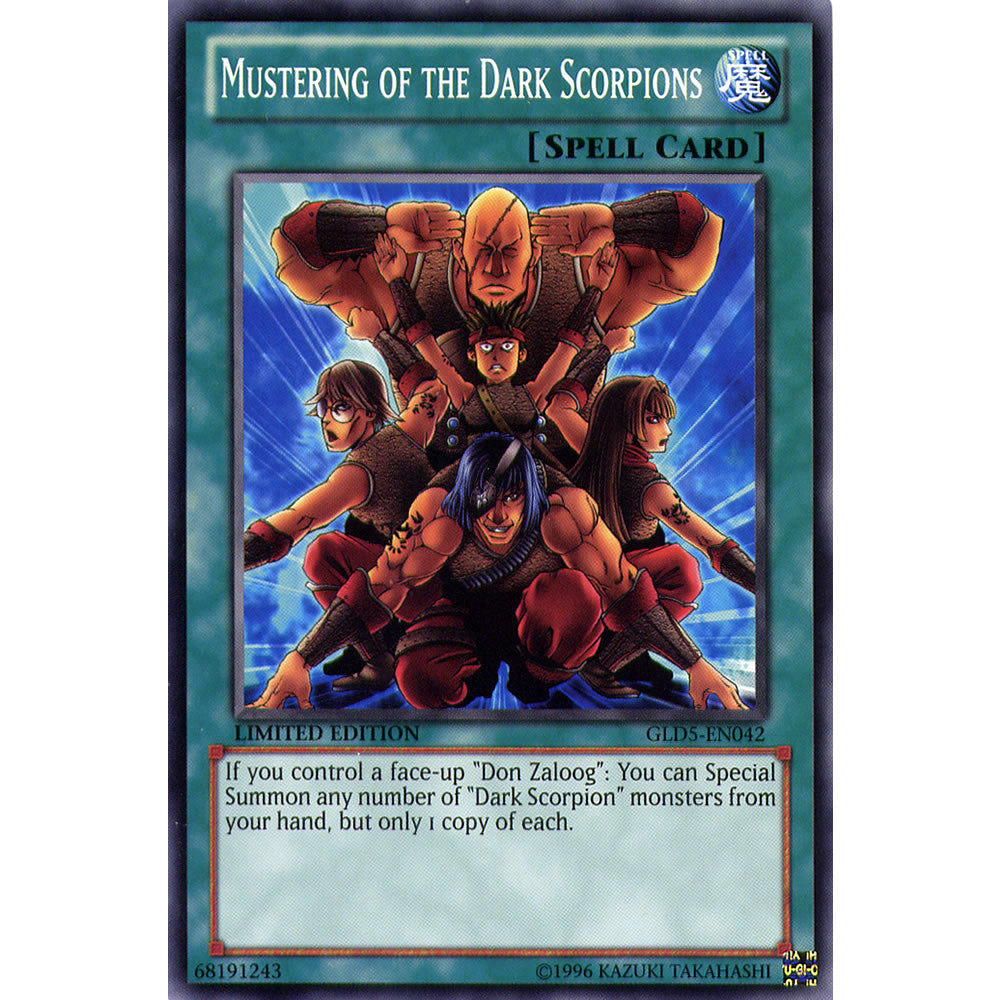 Mustering of the Dark Scorpions GLD5-EN042 Yu-Gi-Oh! Card from the Gold Series: Haunted Mine Set