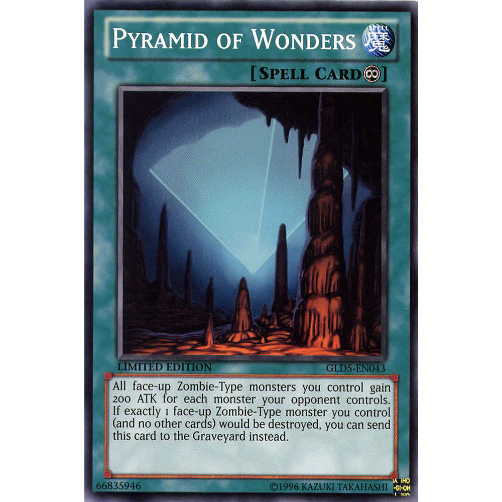 Pyramid of Wonders GLD5-EN043 Yu-Gi-Oh! Card from the Gold Series: Haunted Mine Set