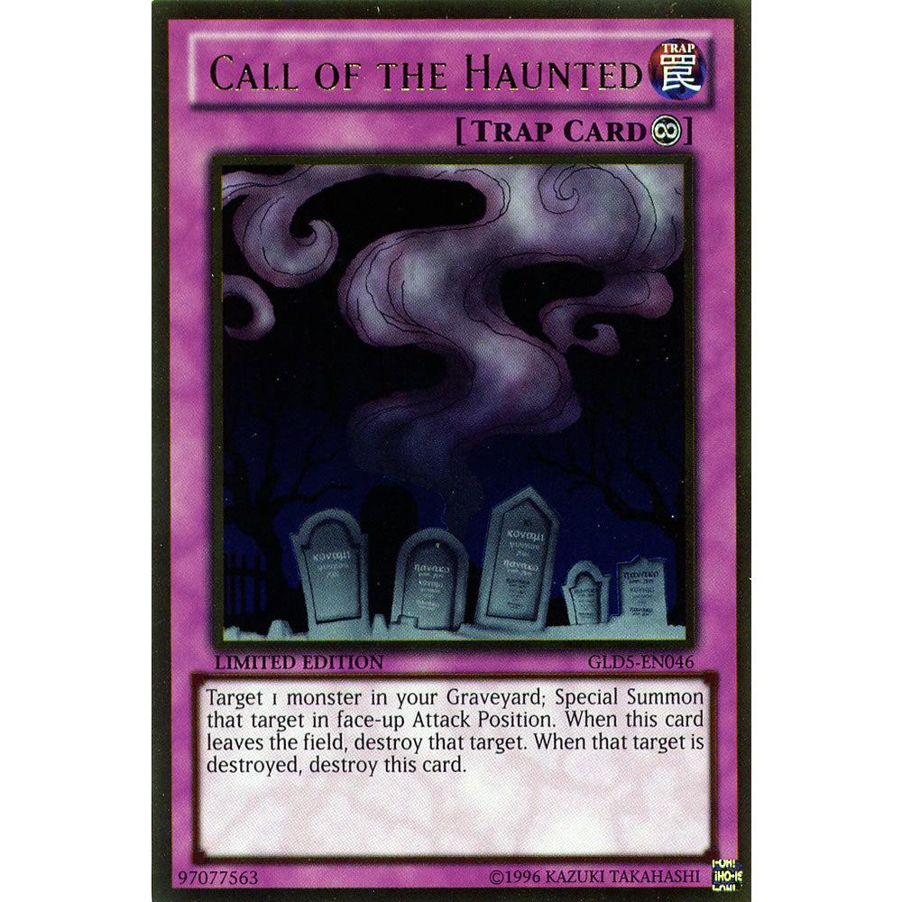 Call of the Haunted GLD5-EN046 Yu-Gi-Oh! Card from the Gold Series: Haunted Mine Set