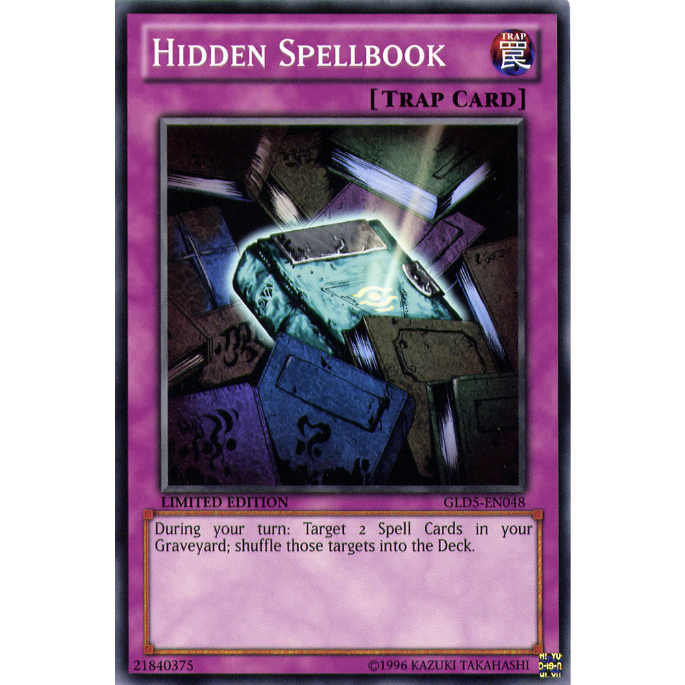 Hidden Spellbook GLD5-EN048 Yu-Gi-Oh! Card from the Gold Series: Haunted Mine Set