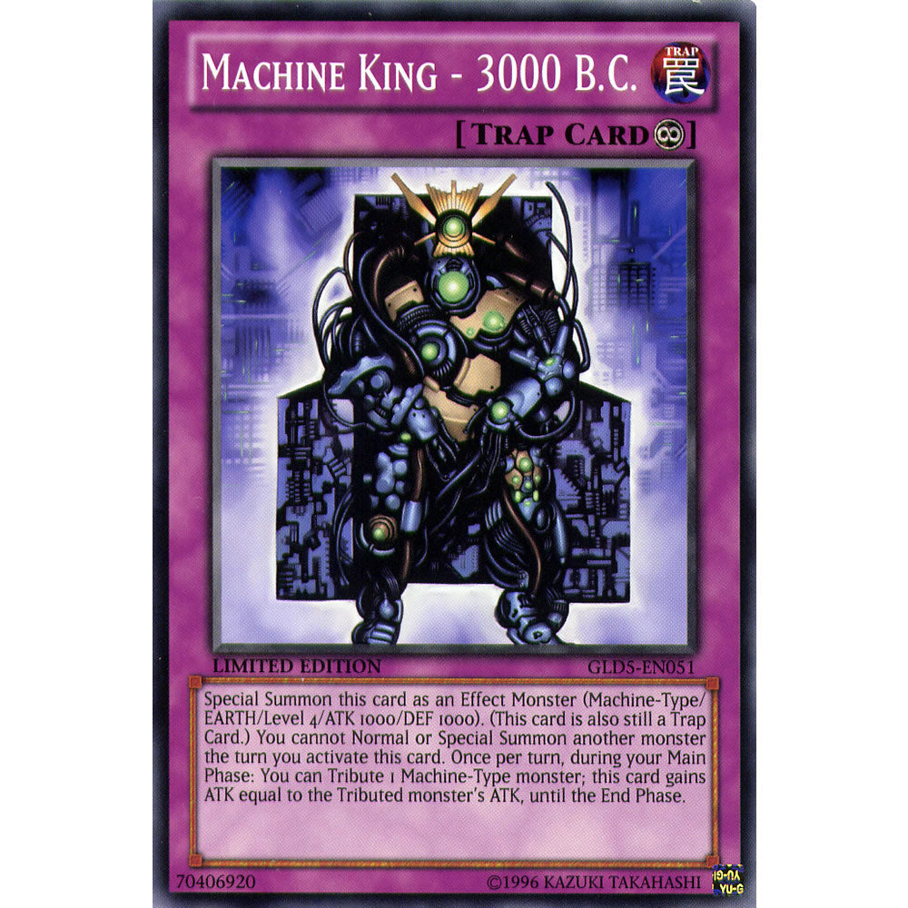 Machine King - 3000 B.C. GLD5-EN051 Yu-Gi-Oh! Card from the Gold Series: Haunted Mine Set