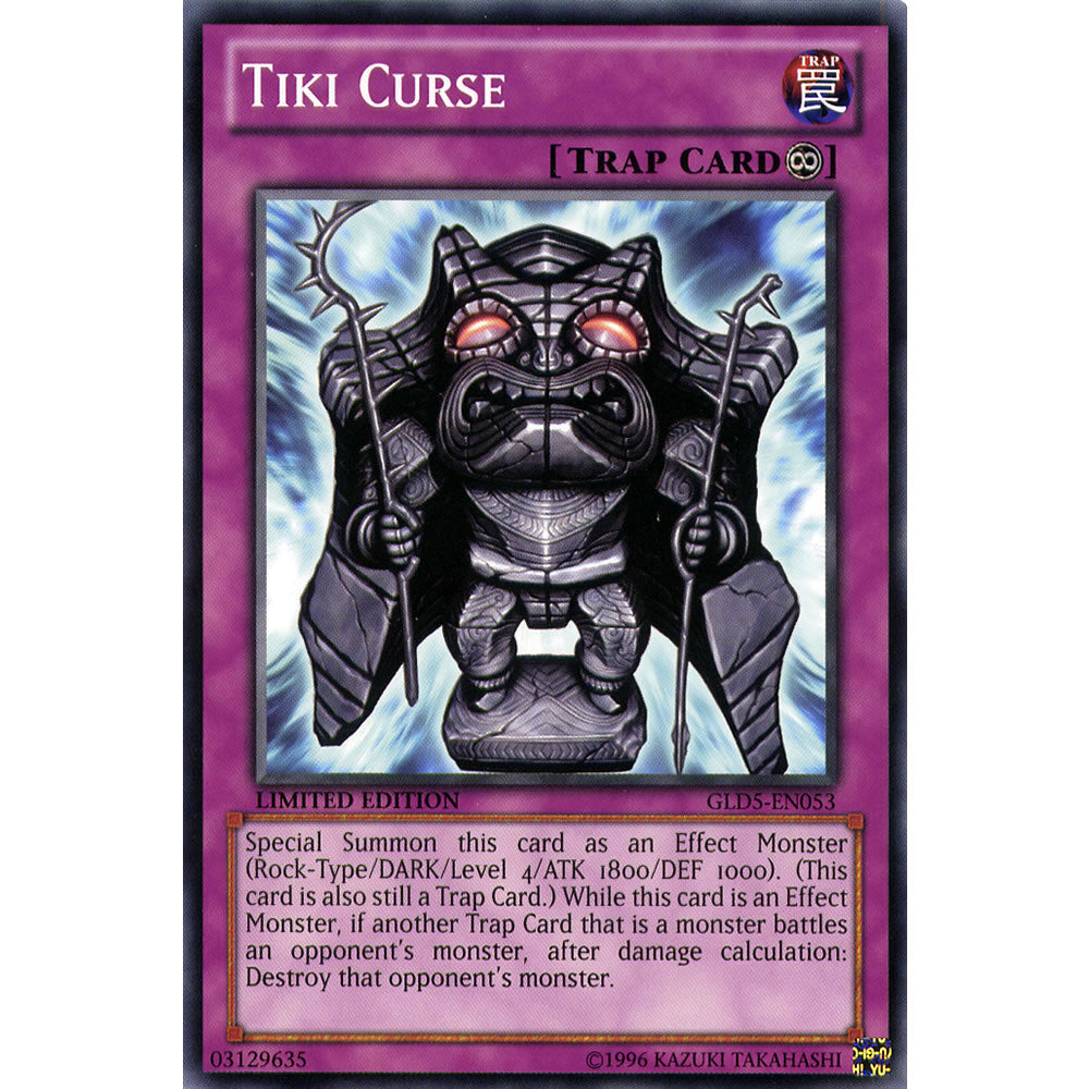 Tiki Curse GLD5-EN053 Yu-Gi-Oh! Card from the Gold Series: Haunted Mine Set